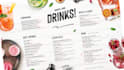 design modern attractive food restaurant menu
