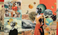 design digital photo collage, vintage collage, mixed media