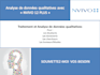 analyse des données qualitatives avec nvivo