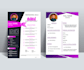 design a professional and eye catching CV resume