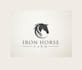 design realistic horse racing logo