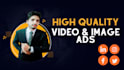 write highly efficient ad copy for facebook and instagram, design creatives
