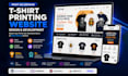 develop and design tshirts printing website print on demand