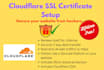 configure lifetime free cloudflare SSL and secure your site