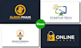 design modern minimalist business logo design in 24 hrs