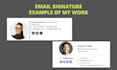 make email signature HTML, clickable HTML email signature