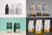 do premium quality coffee package, label and sticker design