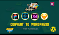 convert xd, PSD to wordpress   using elementor pro