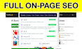 complete onpage seo service for your website