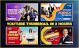 design catchy social media covers, posts, thumbnails and ads