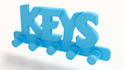 make custom 3d printable key holder, key rack custom name