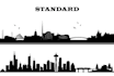 do city silhouette landscape silhouette skyline illustration