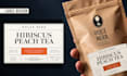 design tea packaging, tea label, pouch and box design