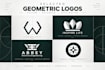 design a geometric golden ratio or symmetrical logo