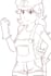 make a custom line art illustration