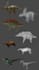 make a low poly 3d creature base on your reference