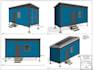 do shipping container home permit sets, construction set