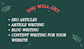 do amazing article writing for your blog