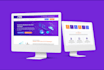 design HTML landing page with responsive