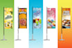 design a custom flag, rollup, step, and repeat logo backdrop