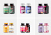 do supplements label, bottle label and food label designs with 3d mockup