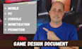 write your game design document