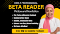 be your beta reader, do critique beta reading for fiction and nonfiction