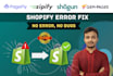 shopify custom coding bug fixing and responsive solutions for shopify store