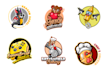 design cute mascot and cartoon character logo