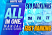 do manual SEO contextual dofollow backlinks for higher rankings