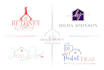 create luxury  signature real estate logo with branding kit