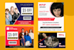 design creative social media posts, banner and editable canva templates