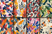 illustrate monogram pattern, seamless fabric pattern design for textile prints