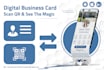 make digital business card like website with dashboard