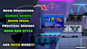 design 3d gaming room, streaming room and isometric room