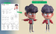 create a 3d cartoon character