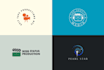 design a unique modern minimalist logo with copyrights