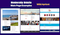 create a membership website for you with wild apricot