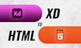 convert PSD to HTML figma to HTML xd to HTML CSS bootstrap 5 responsive websites