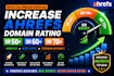 increase domain rating, ahrefs domain rating dr50, dr60 and dr70 plus