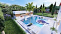 create your front yard, backyard, garden, swimming pool and landscape design