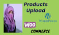 add or upload products on the woocommerce store