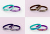 design creative silicone wristband,tyvek, bracelet