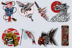 do awesome illustration in traditional japanese tattoo style