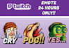 make stream emote or badges in 24 hours