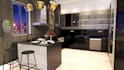 design kitchen interior in 3d and render