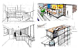 do architectural hand drawn rendering sketches
