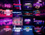 create 80s vintage chrome design with futuristic 80s logo designs