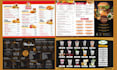 do restaurant menu design, digital menu design, menu board