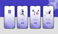 design splash screen and onboarding screens for mobile app